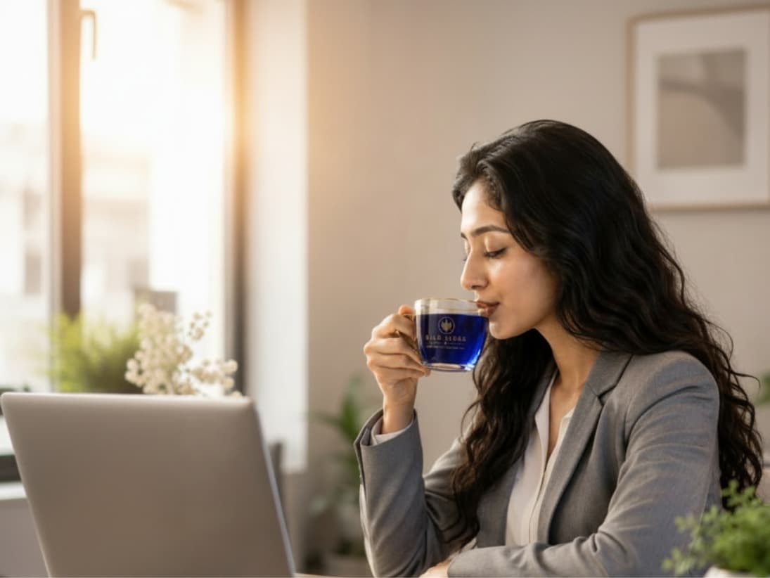 Blue Aurea daily tea ritual